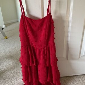 Red Polka Dot Mini Dress